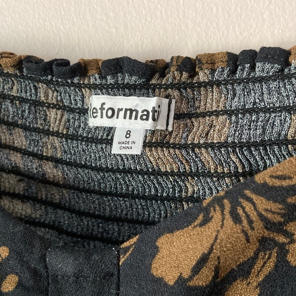 Reformation Reign Floral-Print Long Sleeve Top Size 8 - Picture 6 of 8